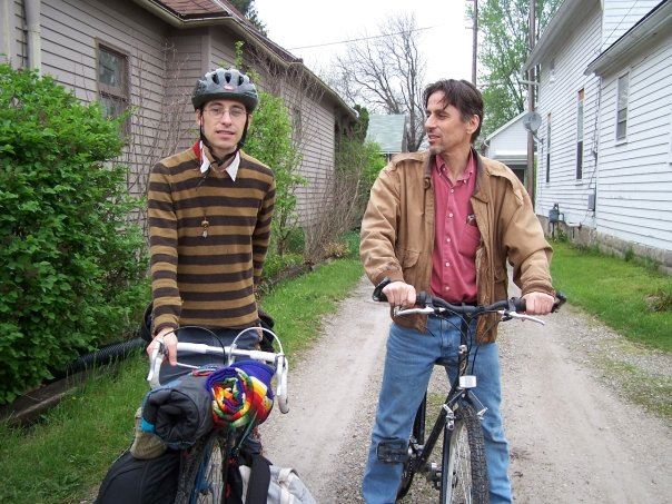 Dain and Doug on Bicycles